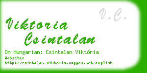 viktoria csintalan business card